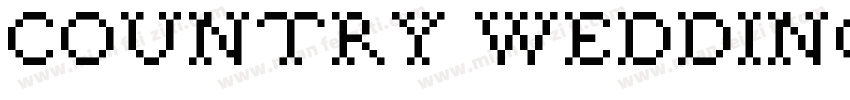 Country Wedding字体转换